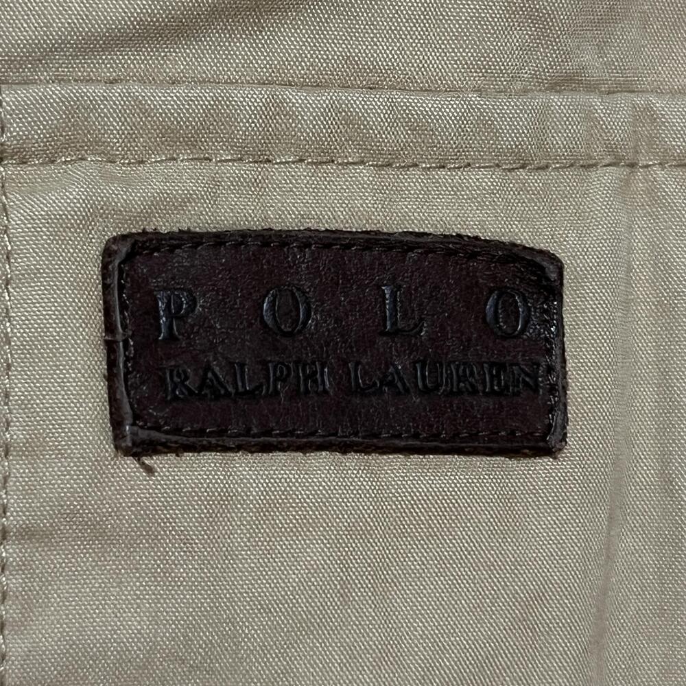 Vintage Polo Ralph Lauren Jacket Men 2X Brown Corduroy Collar Quilted Lined Coat - Picture 4 of 9